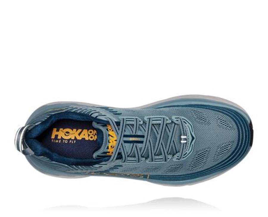 Zapatillas Running Hoka One One Hombre - Bondi 6 - Azules - KTY892743